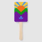 Set van handventilatoren met vlag van Manitou Spri Handwaaier (Achterkant)