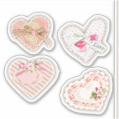 Set van harten sticker (Voorkant)