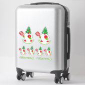 Set van 🎅kerst pickleball sticker (Koffer)