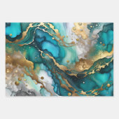 Set van marmeren wikkelpapier vellen (Voorkant)