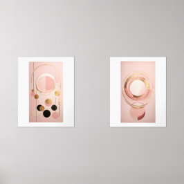 Set van minimalistische geometrische abstracte kun