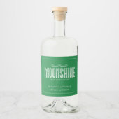 Set van moonshine met Etiket op voedsel en dranken (Voorkant)