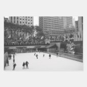 Set van New York City Zwart-wit foto's Inpakpapier Vel (Voorkant 3)