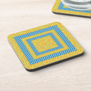Set van Onderzetters: Country Daffodils, Polka Dot Onderzetter