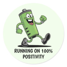 Set van opgeladen batterij-Sticker