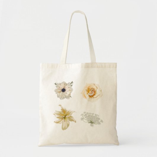 Set van rozen, anemoon en tuinbloemen. tote bag (Voorkant)