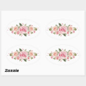 Set van Rozen bloemschikkingen Stickers (Vel)