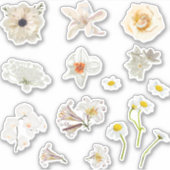 Set van rozen en tuinbloemen elementen. sticker (Voorkant)