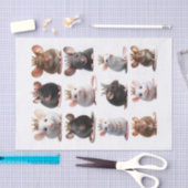 Set van Schattig met Muizen met Kronen Fussy Cuts Tissuepapier (Craft)