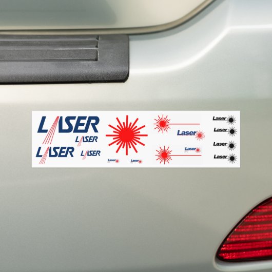 Set van Stickers Laser nr. 4 (Op auto)