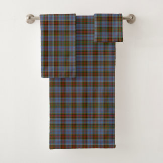 Set van Tartan Bathroom Bad Handdoek