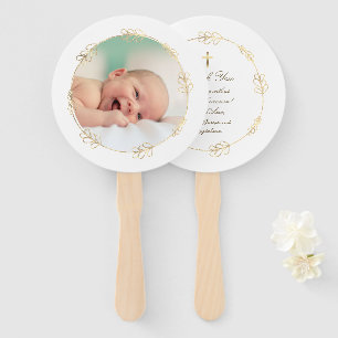 set van tien faux folie lijst doop handwaaier