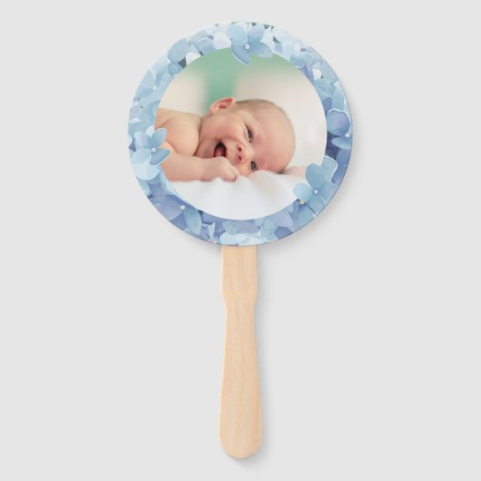 set van tien hortensia lijst doop handwaaier (Voorkant)