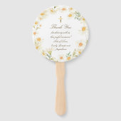 set van tien madeliefjes lijst Doop Handwaaier (Achterkant)