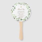 set van tien olijfkrans Doop Handwaaier (Achterkant)