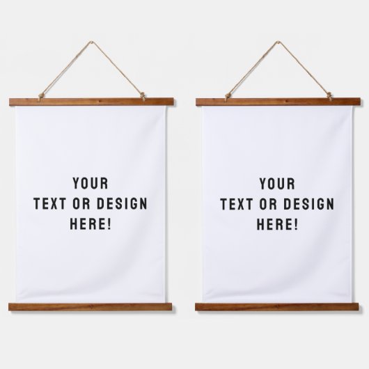Set van twee aangepaste hangende wandtapijten hangend wandkleed (Dubbel)