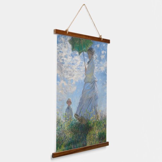 Set van twee beroemde oude Claude Monet-schilderij Hangend Wandkleed (Gebogen)
