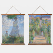 Set van twee beroemde oude Claude Monet-schilderij Hangend Wandkleed (Dubbel)