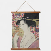 Set van Twee: Voortreffelijke  Japanse Geisha Art Hangend Wandkleed (Voorkant)