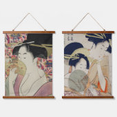 Set van Twee: Voortreffelijke  Japanse Geisha Art Hangend Wandkleed (Dubbel)