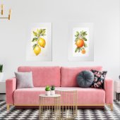Set van twee Wall Art Waterverf Fruit Prints (Woonkamer)