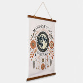 Set van twee wandtapijten - Boho Magic Moon & Nat Hangend Wandkleed (Gebogen)