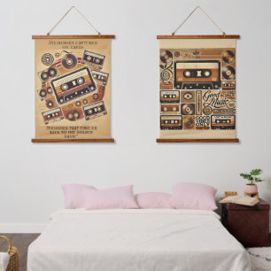 Set van twee wandtapijten hangend wandkleed