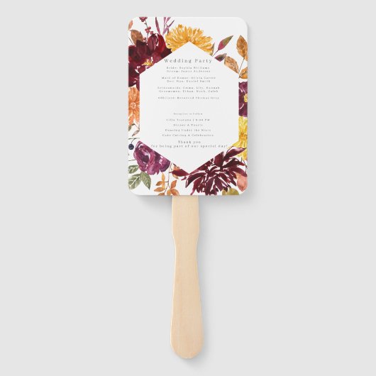 Set van ventilatoren handwaaier (Achterkant)