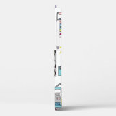 set van verschillende  cassettespelers. Retro 80's Case-Mate iPhone Case (Achterkant / Links)