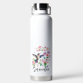 Set van vier kolibries bloemenkrans waterfles (Achterkant)