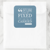 Set van zes "Kan niet worden gefixeerd" stickers i (Tas)