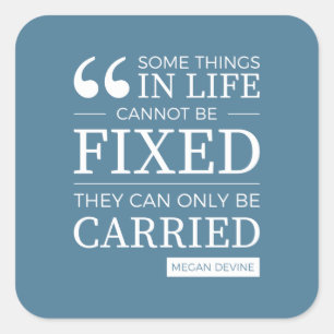 Set van zes "Kan niet worden gefixeerd" stickers i