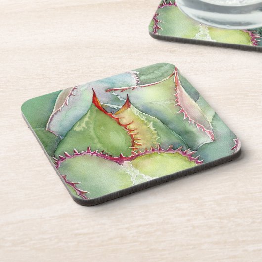 Set van zes keer waterverf onderzetters (Linkerzijde)