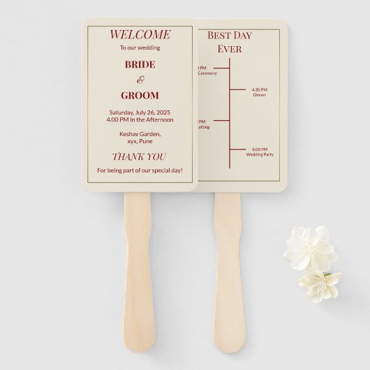 Set ventilatoren handwaaier (Voorkant en achterkant)