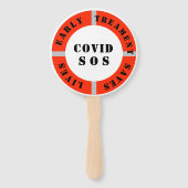 Set ventilatoren handwaaier (Achterkant)