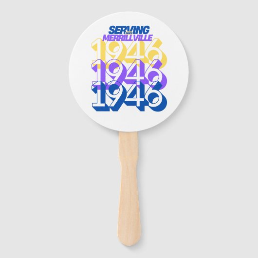 Set ventilatoren handwaaier (Achterkant)