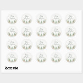 Set voedsel- en dranklabels ronde sticker (Vel)
