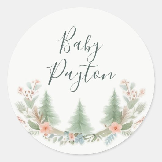 Set voedsel- en dranklabels ronde sticker (Voorkant)