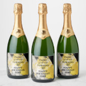 Set voedsel- en dranklabels sparkling wijnetiket (Flessen)