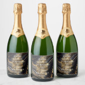 Set voedsel- en dranklabels sparkling wijnetiket (Flessen)