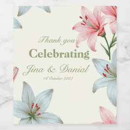 Set voedsel- en dranklabels wijn etiket