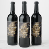 Set voedsel- en dranklabels wijn etiket (Flessen)