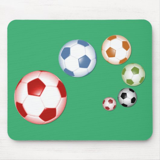 Set voetballen muismat (Voorkant)