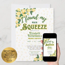 Set voor de zomer | Fun Lemon Squeeze Vrijgezellen Kaart