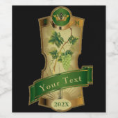 Set waslabel - Jouw tekst Wijn Etiket (Enkel label)