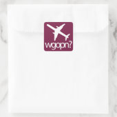 Set wgoppenstickers vierkante sticker (Tas)