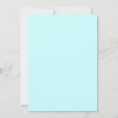 Set zeemeermin verjaardag bedankkaartjes bedankkaart (Achterkant)