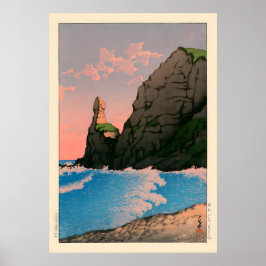 Setakamu Rocksin Shiribe door Kawase Hasui Poster
