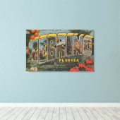 Setake, Florida - Grote Letter-scènes Canvas Afdruk (Insitu (Houten vloer))