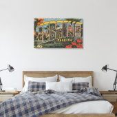 Setake, Florida - Grote Letter-scènes Canvas Afdruk (Insitu (Slaapkamer))